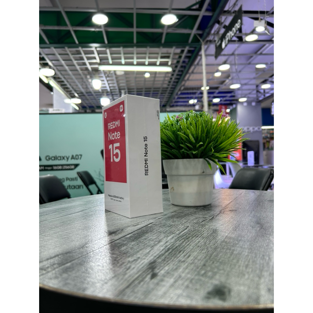 XIAOMI REDMI NOTE 15 (MASSIVE 6000MAH BATTERY)+HIGH-DURABILITY DISPLAY GLASS