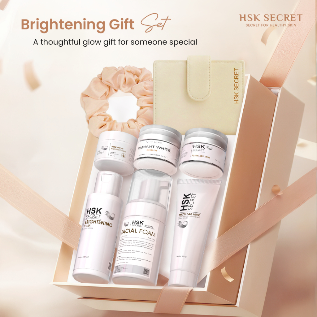 HSK SECRET Brightening gift pack - Set lengkap untuk mencerahkan kulit