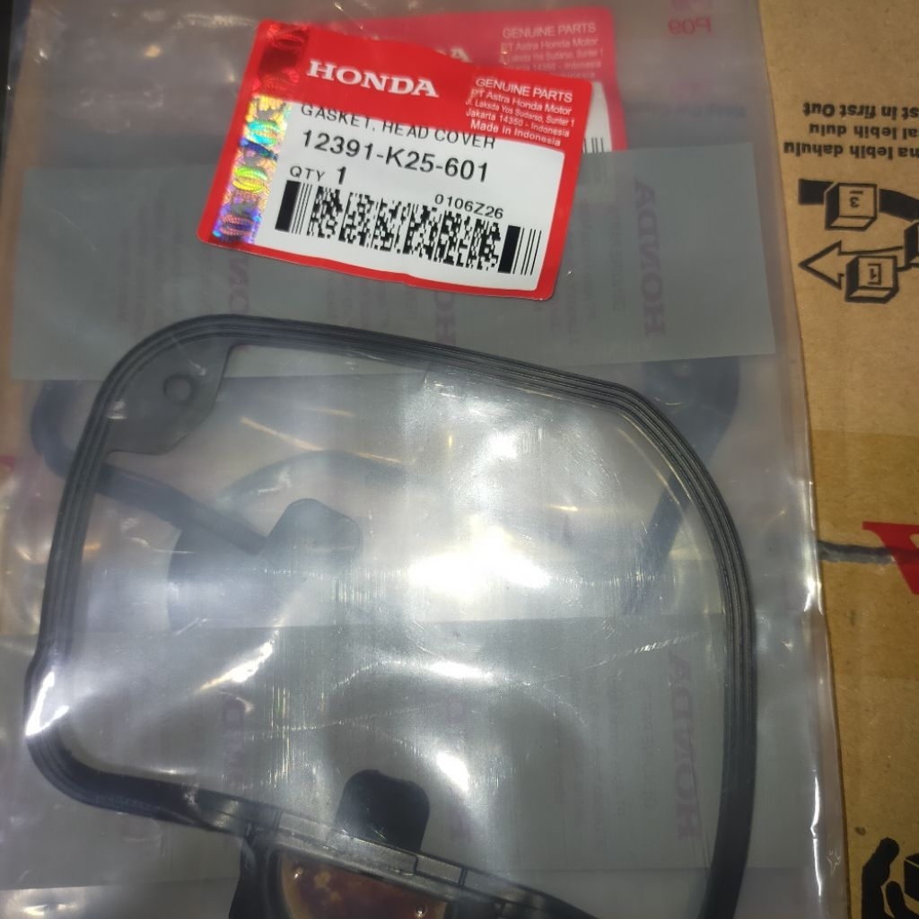 [AHM] Seal/Karet Tutup Head/Klep [12391-K25-601] Beat Fi Original Genuine Part