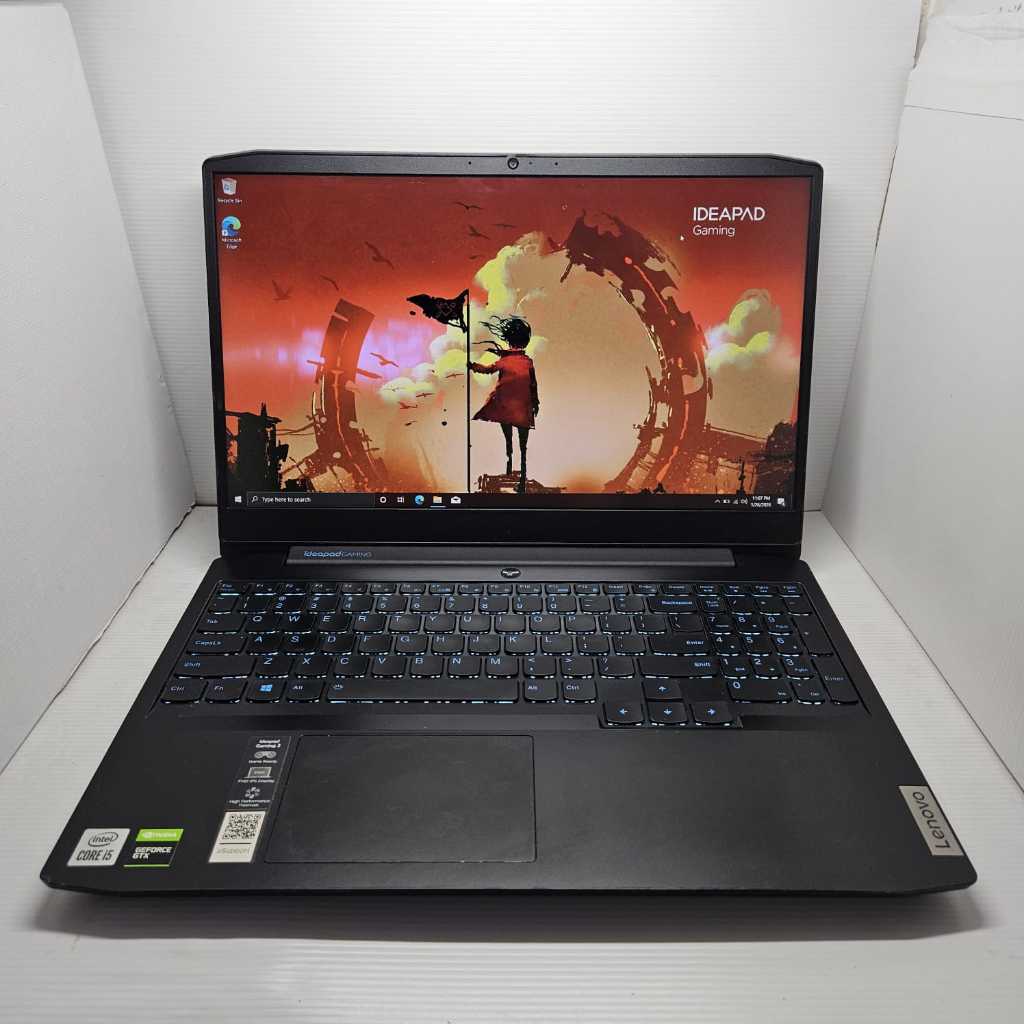 HOT SALE LAPTOP GAMING LENOVO IDEAPAD GAMING 3 I5 GEN 10 GTX 1650 8/256 120HZ NO MINUS