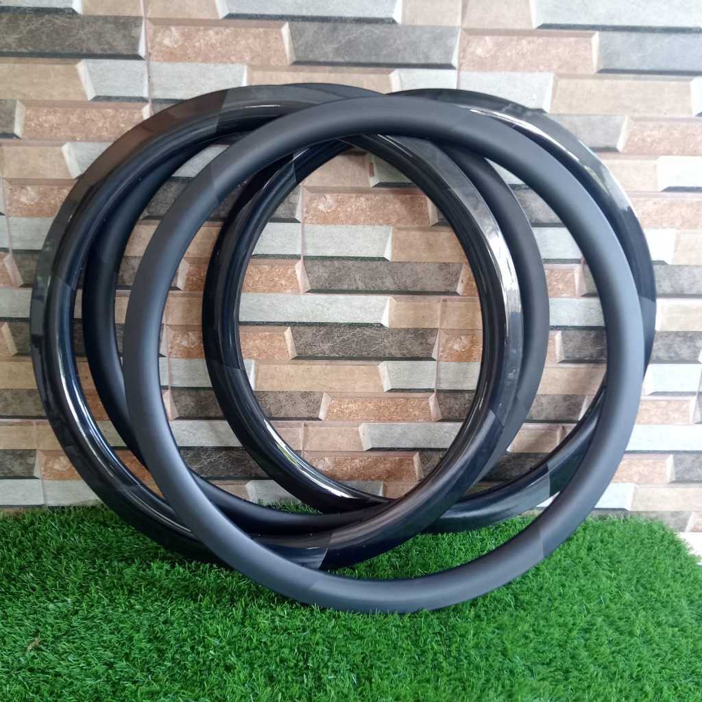 RIM CARBON DISC BRAKE ANEKA PROFIL 35/40/45/50 MM DISC BRAKE TANPA DECAL CARBON RIM 700C BERGARANSI