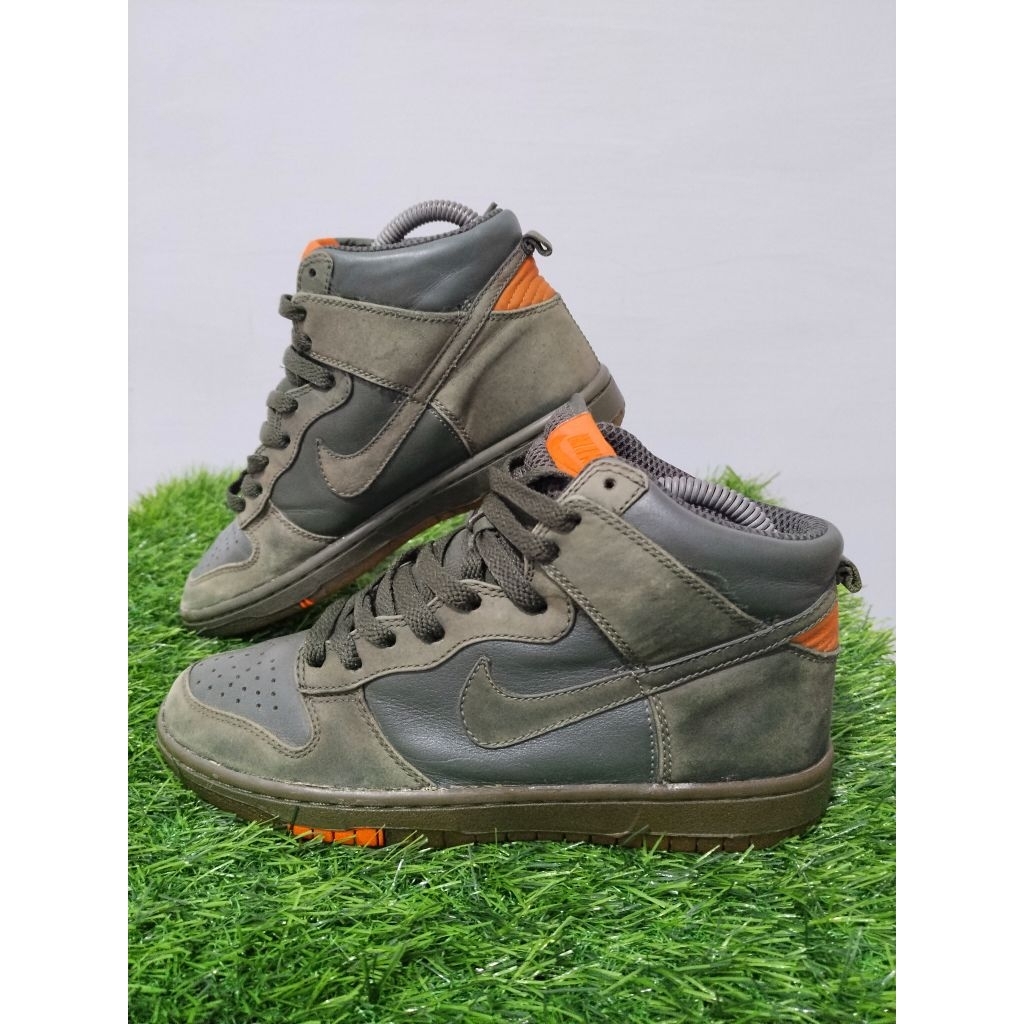 Nike Dunk High W's 5.5 Green Olive