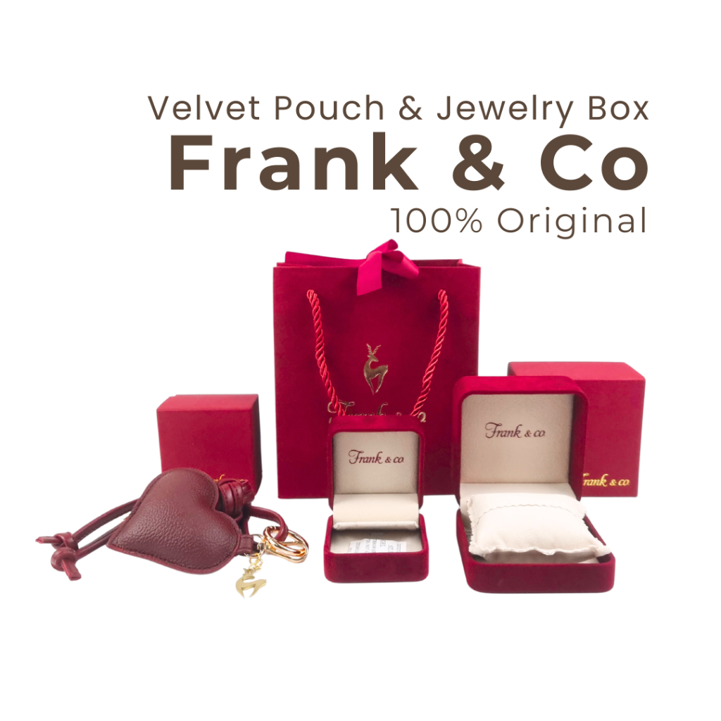 Velvet Bag & Jewelry Box Frank & Co Original