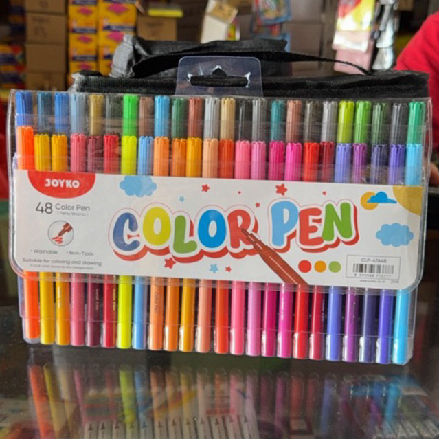 Joyko Spidol Warna CLP-47 48W / Color Pen 48 warna Clp-47-A48 harga ekonomis murah