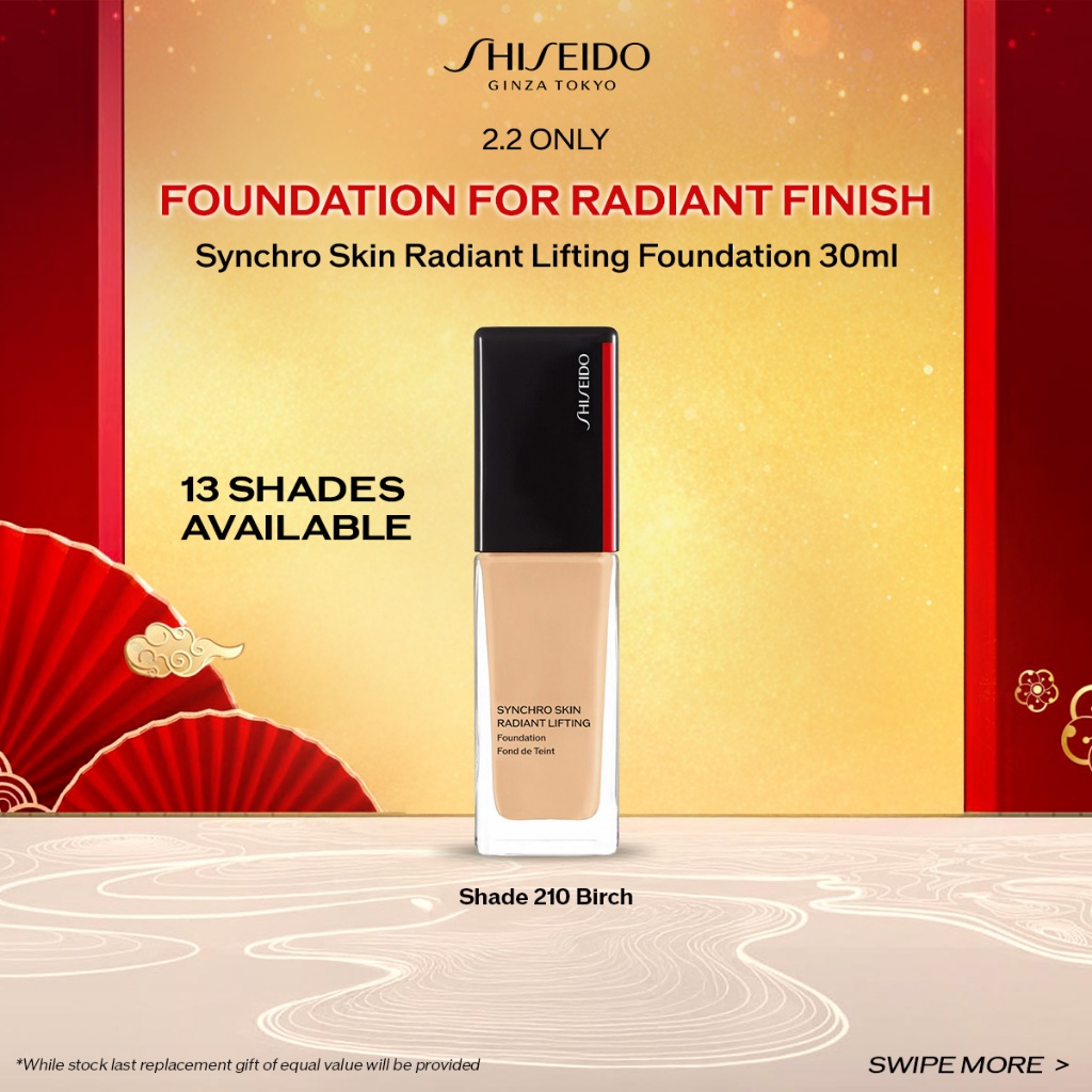 Shiseido Make Up Synchro Skin Radiant Lifting Foundation 30ml