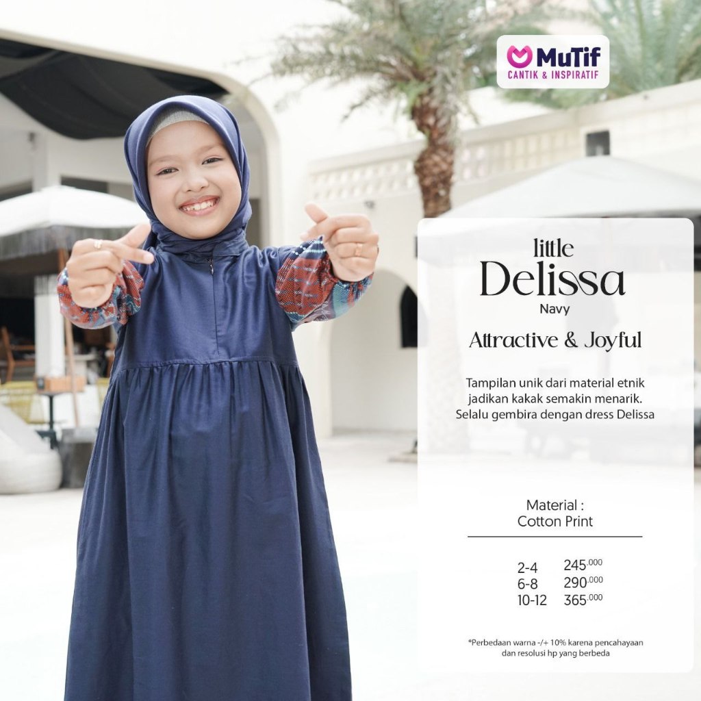 GAMIS ANAK MUTIF DELLISA / DELISSA RED BLUE / MUTIF / GAMIS ANAK MUTIF / BUSANA ANAK