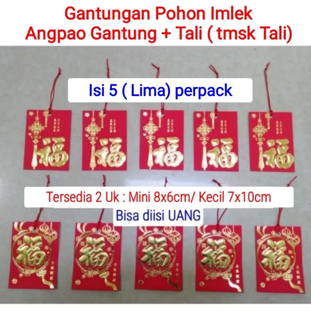 Gantungan Angpao Gantung Pohon Sakura Imlek Angpao Gantung mini kecil
