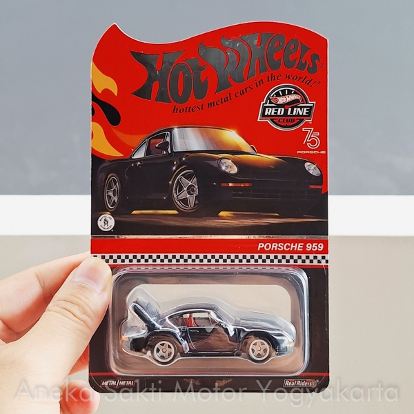 Hot wheels RLC Porsche 959 black Red Line Club hitam rare langka special edition collectors diecast