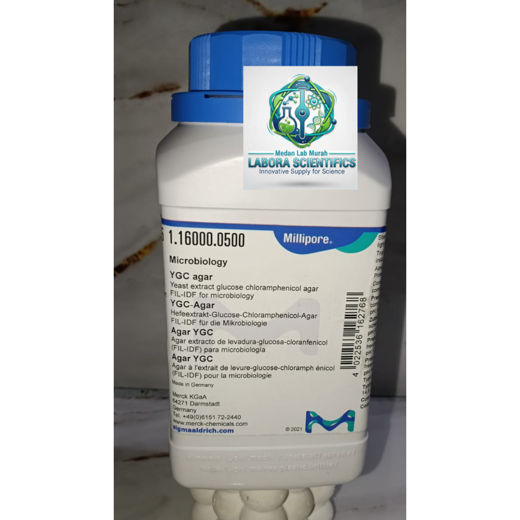 Yeast Extract Glucose Chloramph Agar , Media Mikrobiologi YGC Agar , ecer 1 gr