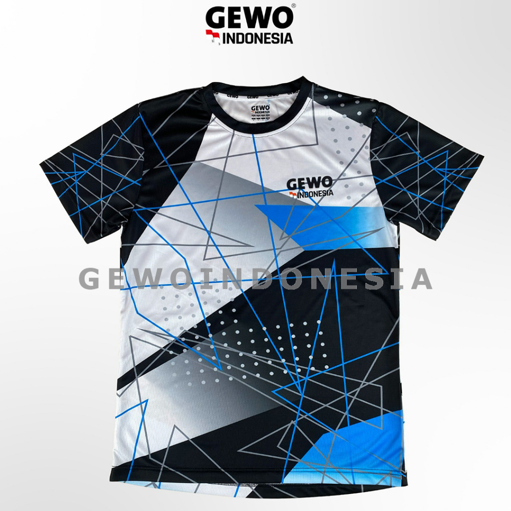 GEWO Shirt Lugo II - Baju Tenis Meja Pingpong Kaos Olahraga TenisMeja Gewo Indonesia Shirt Lugo 2 Je