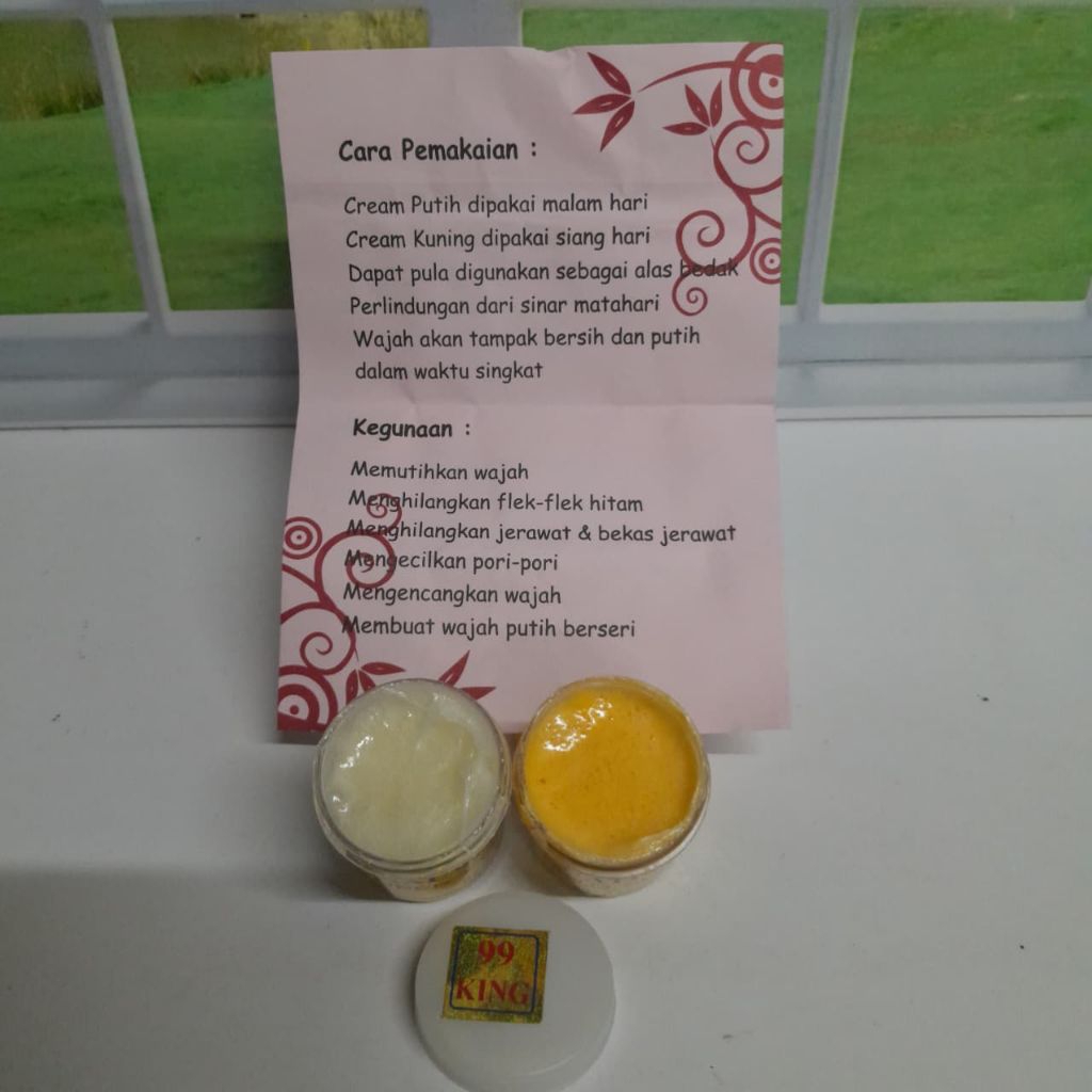 Ecer Cream Wajah Cream Natural 99 King Super Dus Ungu