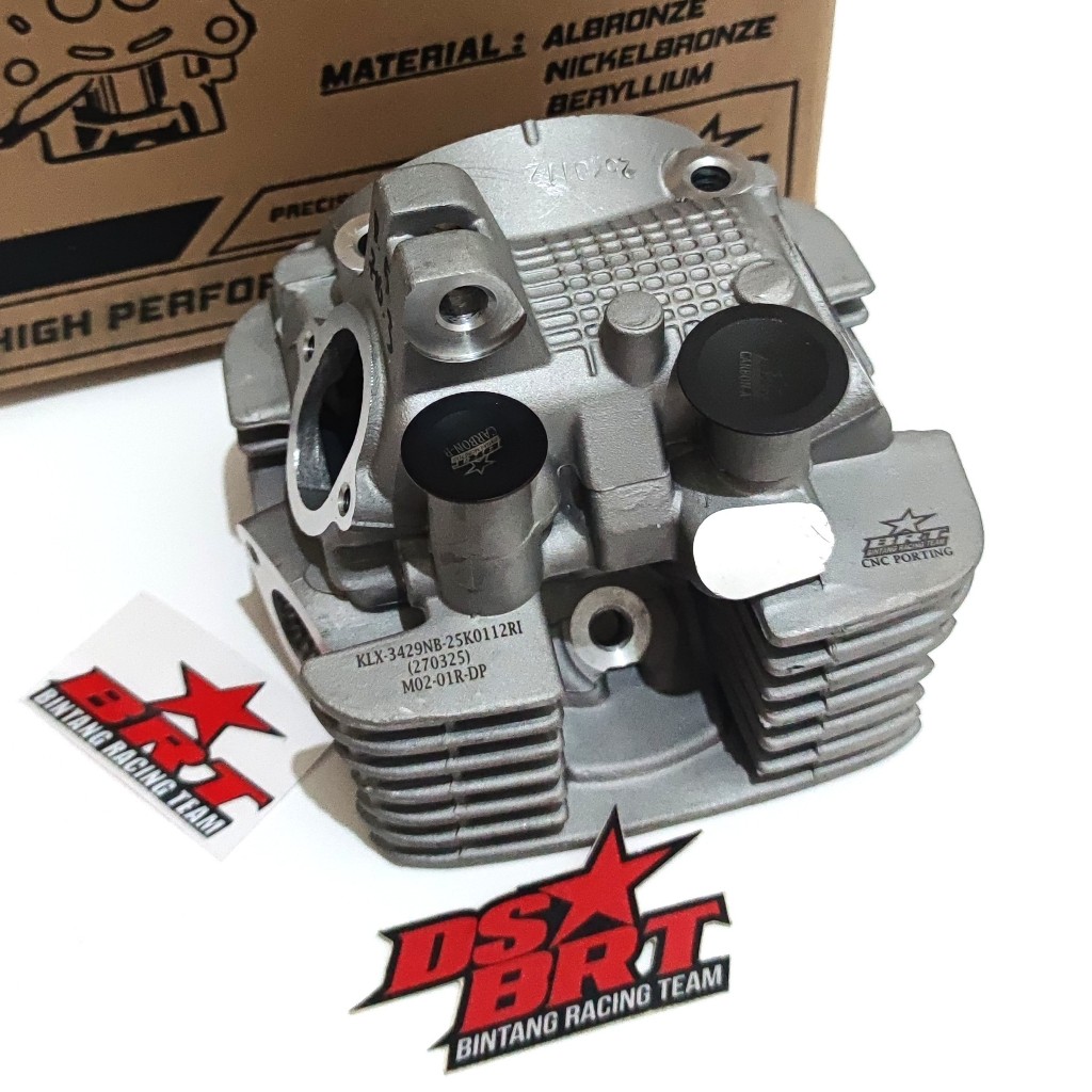Cylinder HEAD Deksel BRT KLX 150 D-TRACKER 150 PORTING CNC 31 25 33 28 34 29 36 31