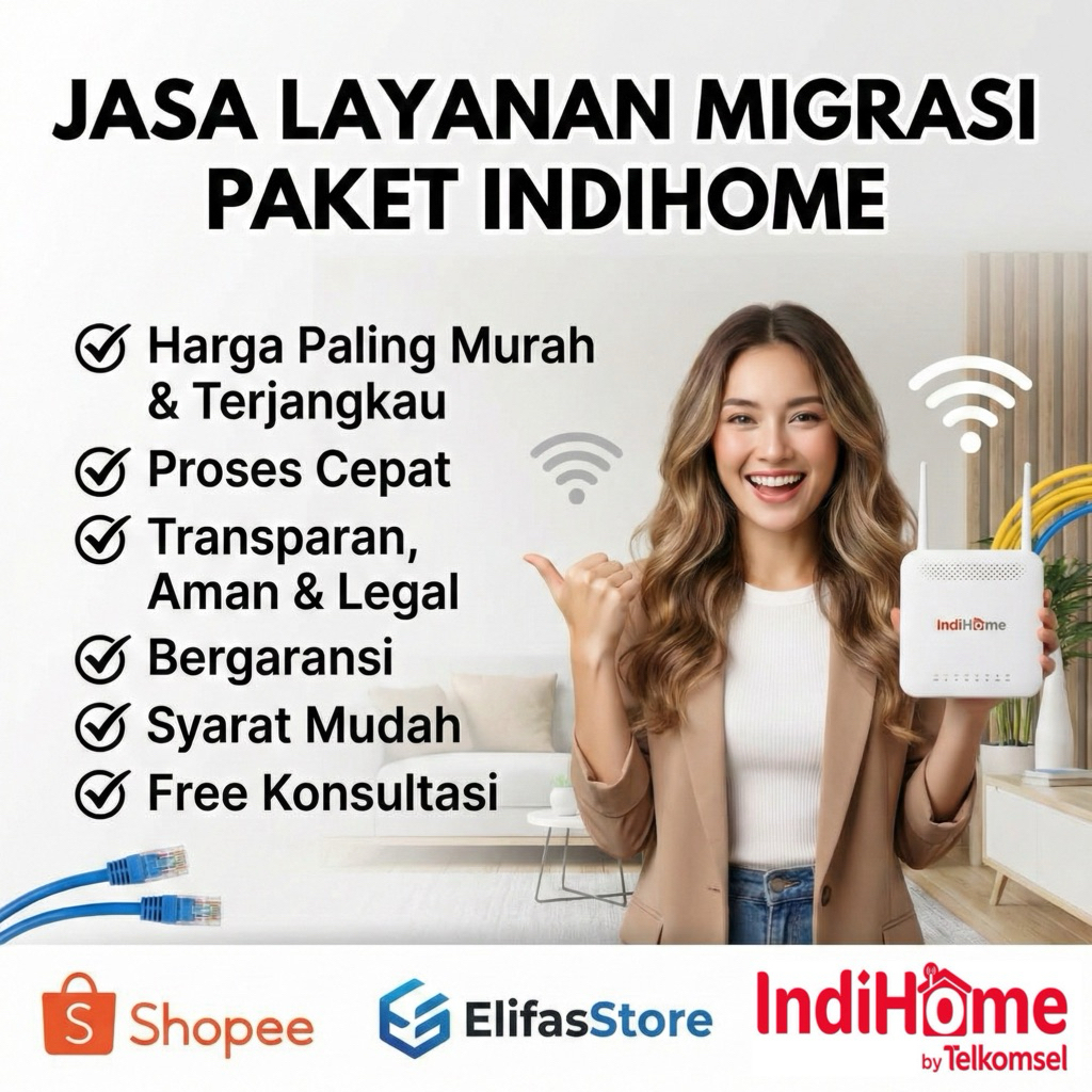 Jasa Layanan Administrasi Migrasi / Rubah Paket Internet IndiHome Upgrade & Downgrade