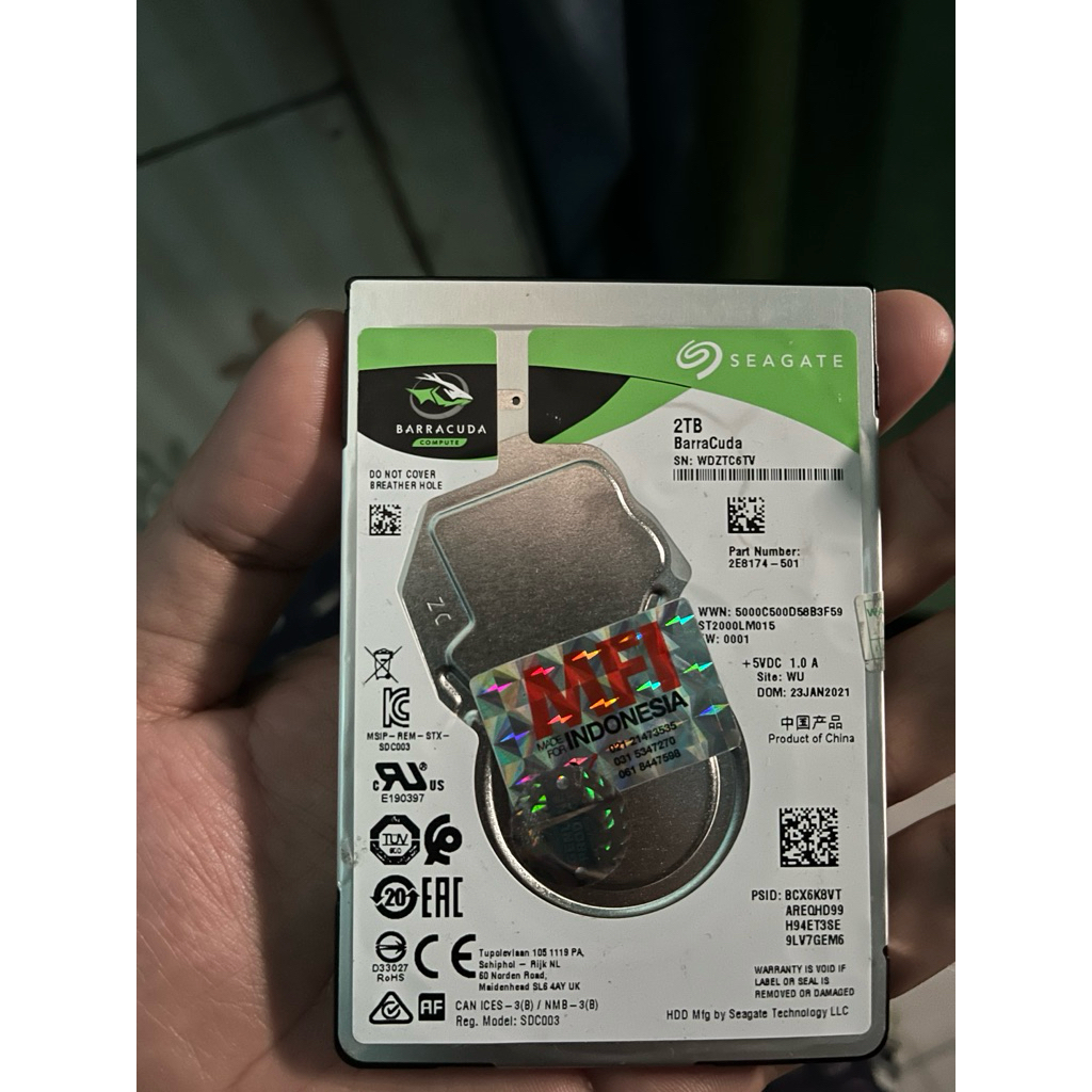 HDD SEAGATE 2TB second
