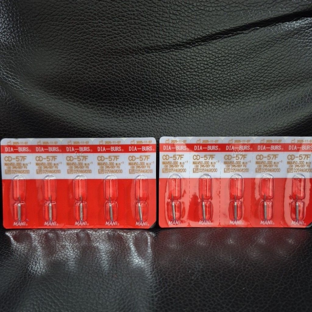 Dental Mata Bur Finishing Polishing Gelang Merah CD-57F Mani Bur Original Japan AKL