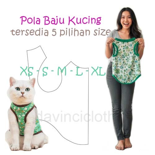 Pola Baju Kucing/Dog