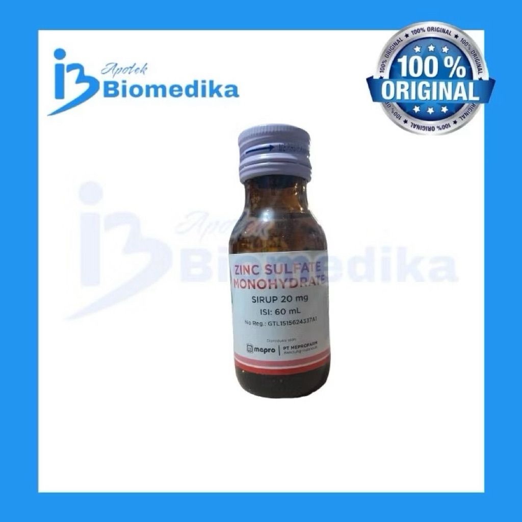 Zinc 20mg/5ml Sirup 60 ml Merk Random