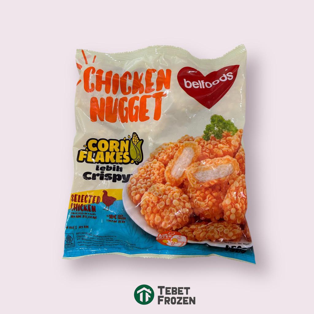 BELFOODS CORNFLAKES NUGGET 450GRAM - TEBET FROZEN