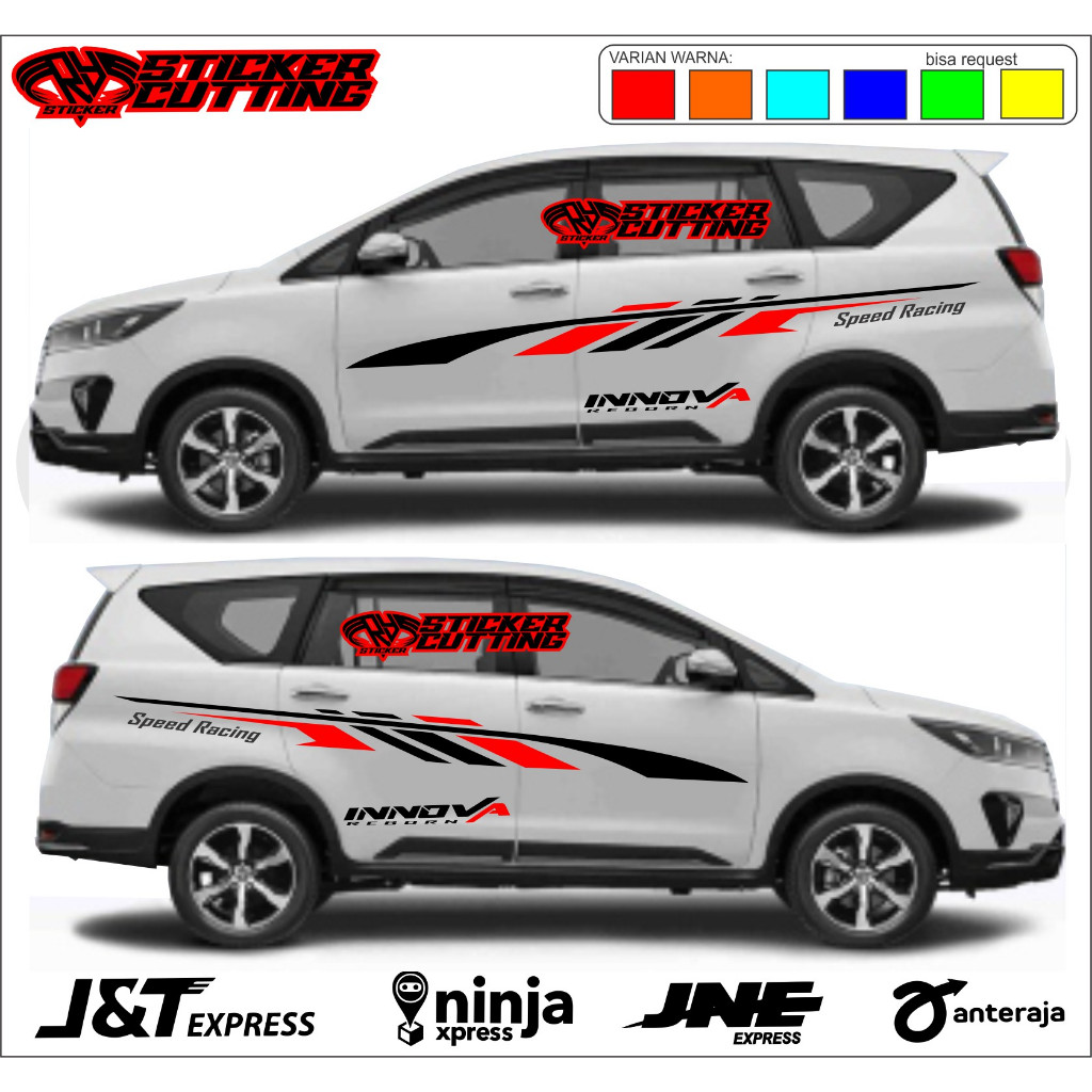STICKER VARIASI TOYOTA INNOVA REBORN TERBARU STICKER LIST BODY INNOVA REBORN
