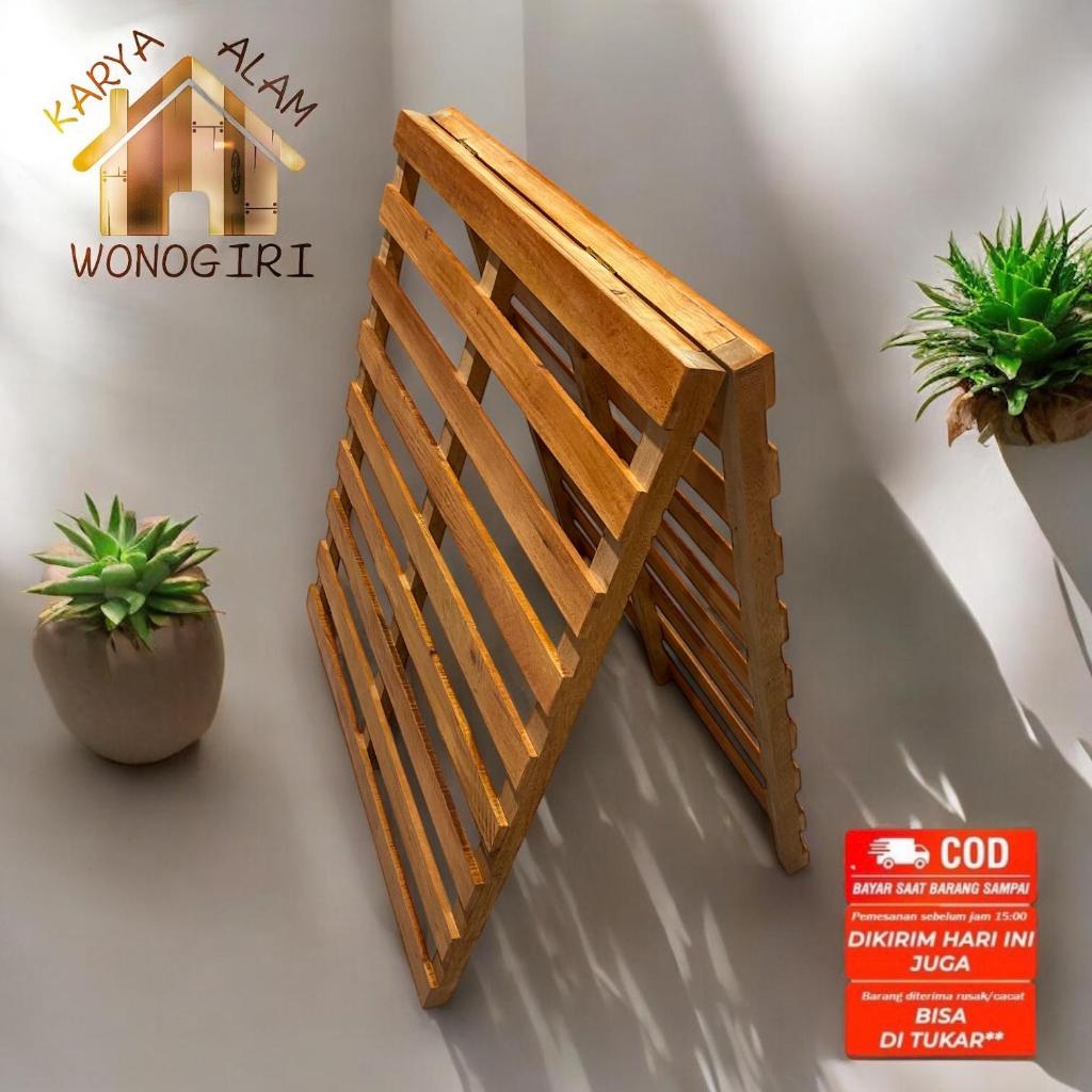 Dipan/Dipan Lipat Engsel / Dipan Kasur Kayu / Alas Tempat Tidur / Tatakan Kasur / Dipan Tempat Tidur