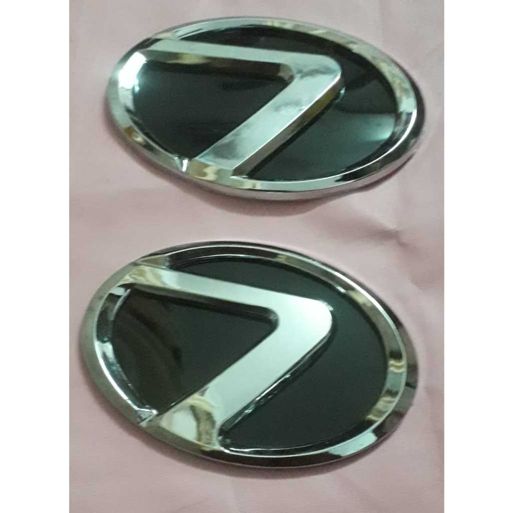 Logo Lexus merah hitam / emblem mobil Lexus ukuran 13cm 14 cm / emblem logo lexus universal belakang