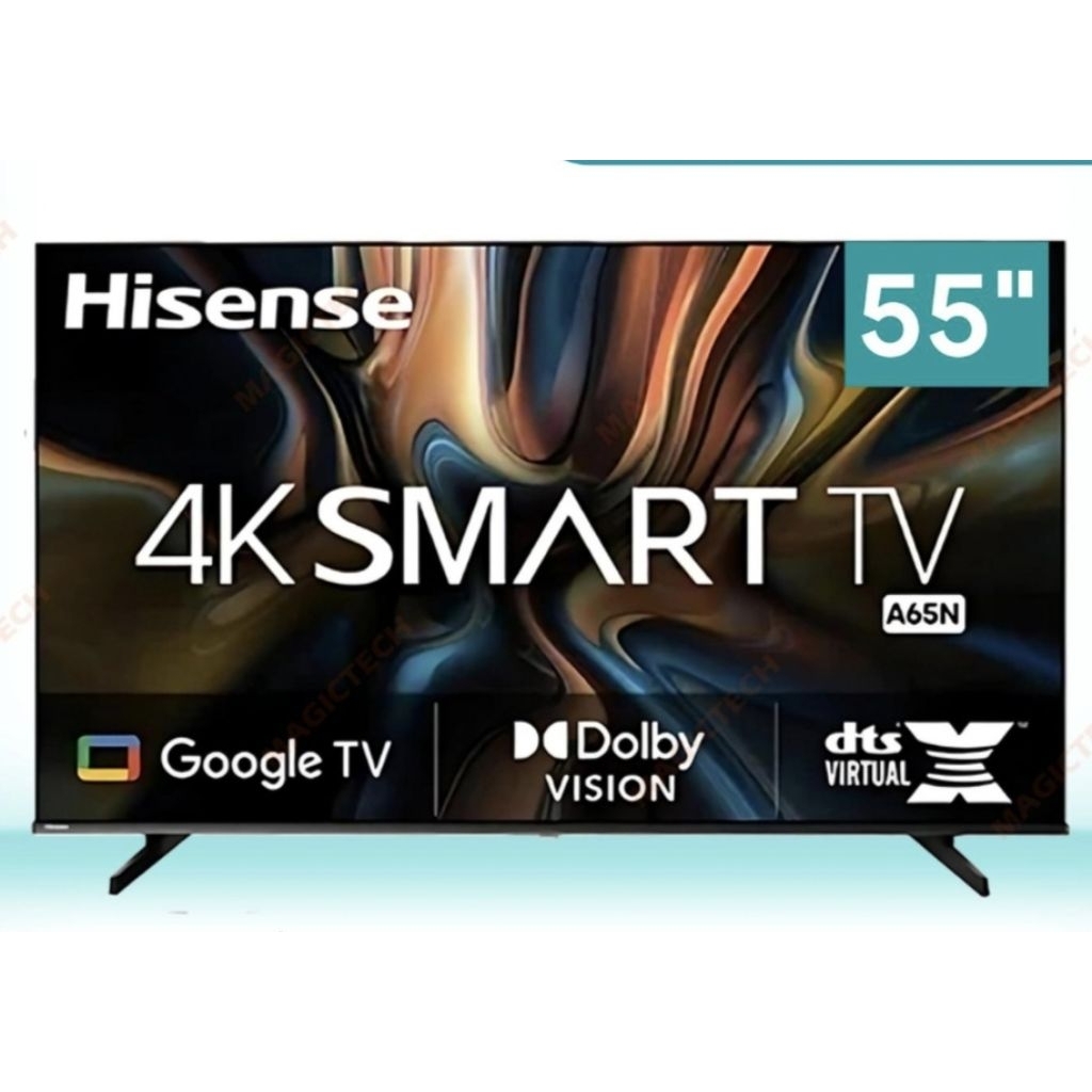 LED HISENSE 4K UHD 55INCI G00GLE TV 55A65N 120HZ