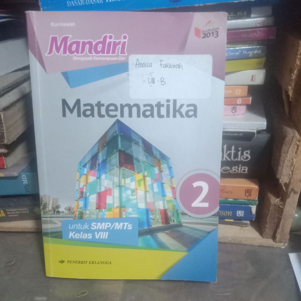 buku matematika mandiri untuk SMP/MTs kelas 8 jilid 2
