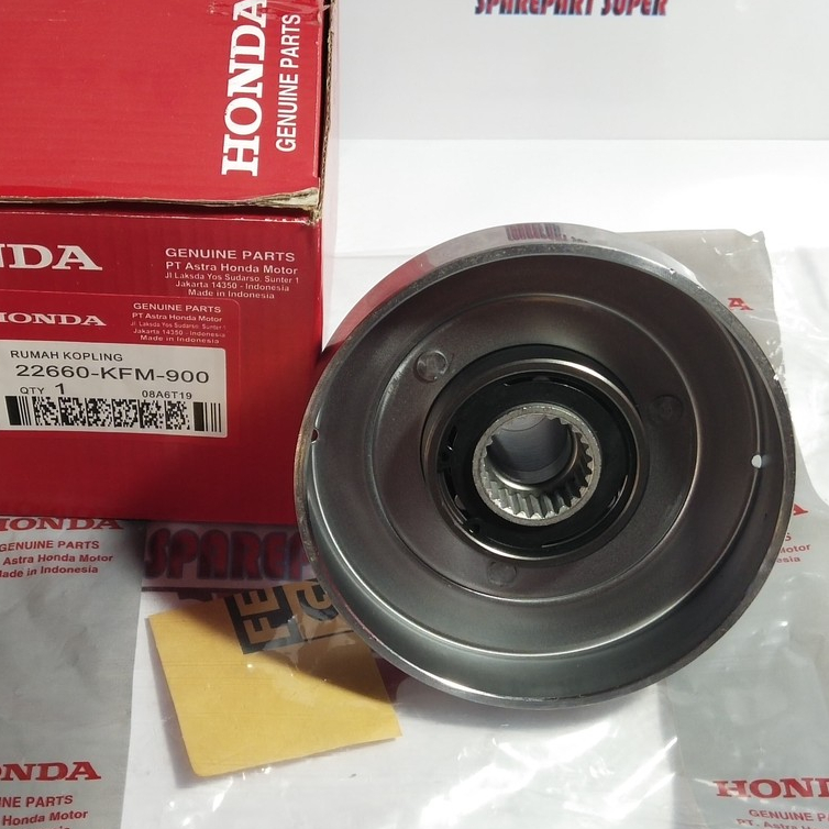 Lonceng Assy Supra Fit New Part KFM, Rumah Kopling Assy Motor Honda Supra Fit New
