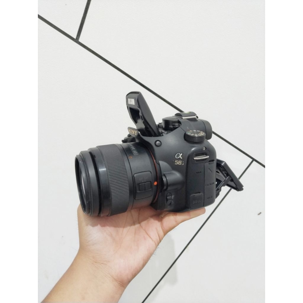 KAMERA SONY A58 LENSA KIT 18 55MM FULLSET BOX