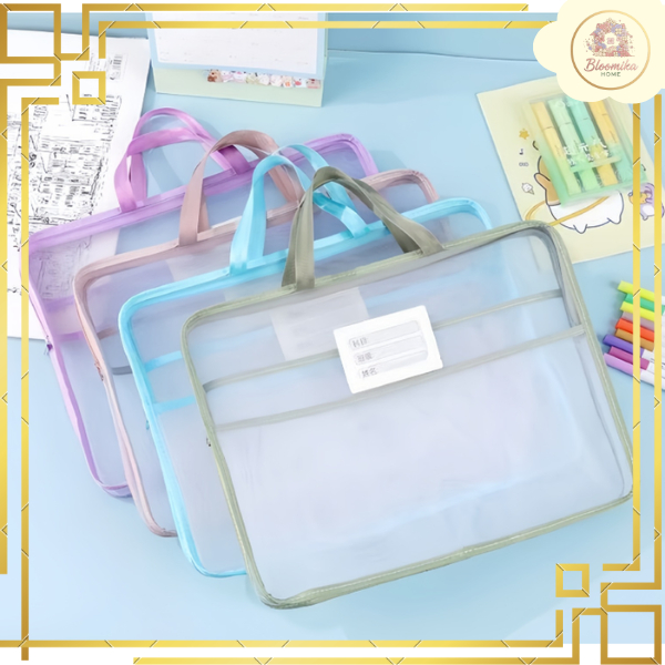 ST005 Tas Dokumen A4 Besar Map Dokumen File Folder Kapasitas Besar Tas Penyimpanan Serbaguna