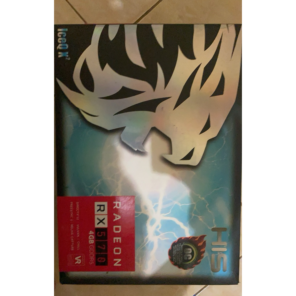 AMD His RX570 4gb 2nd Second, Pemakaian harian gaming, Box Ori, Like new