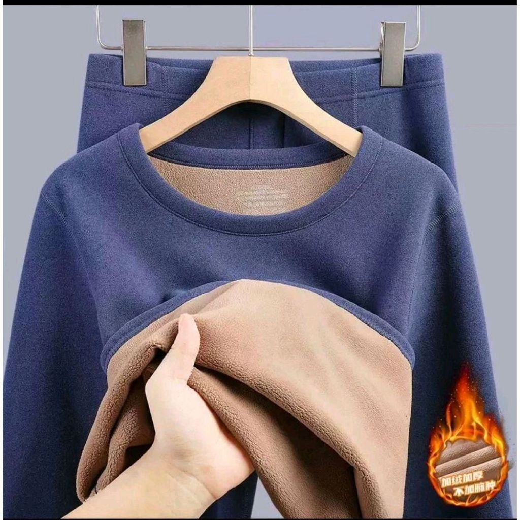 BAJU LONG JOHN PRIA MUSIM DINGIN LONG JOHN WINTER PRIA 1 SET PAKAIAN SALJU