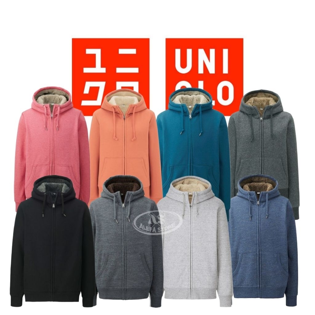 VOL.1 Hodie zip UNI-QL* sherpa (lapis bulu) dan merk lainnya