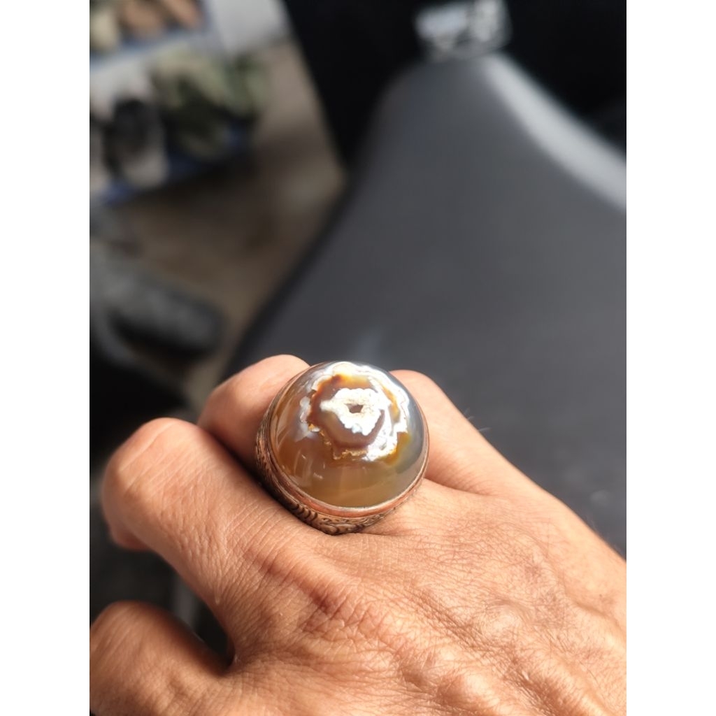 cincin batu akik combong unik antik