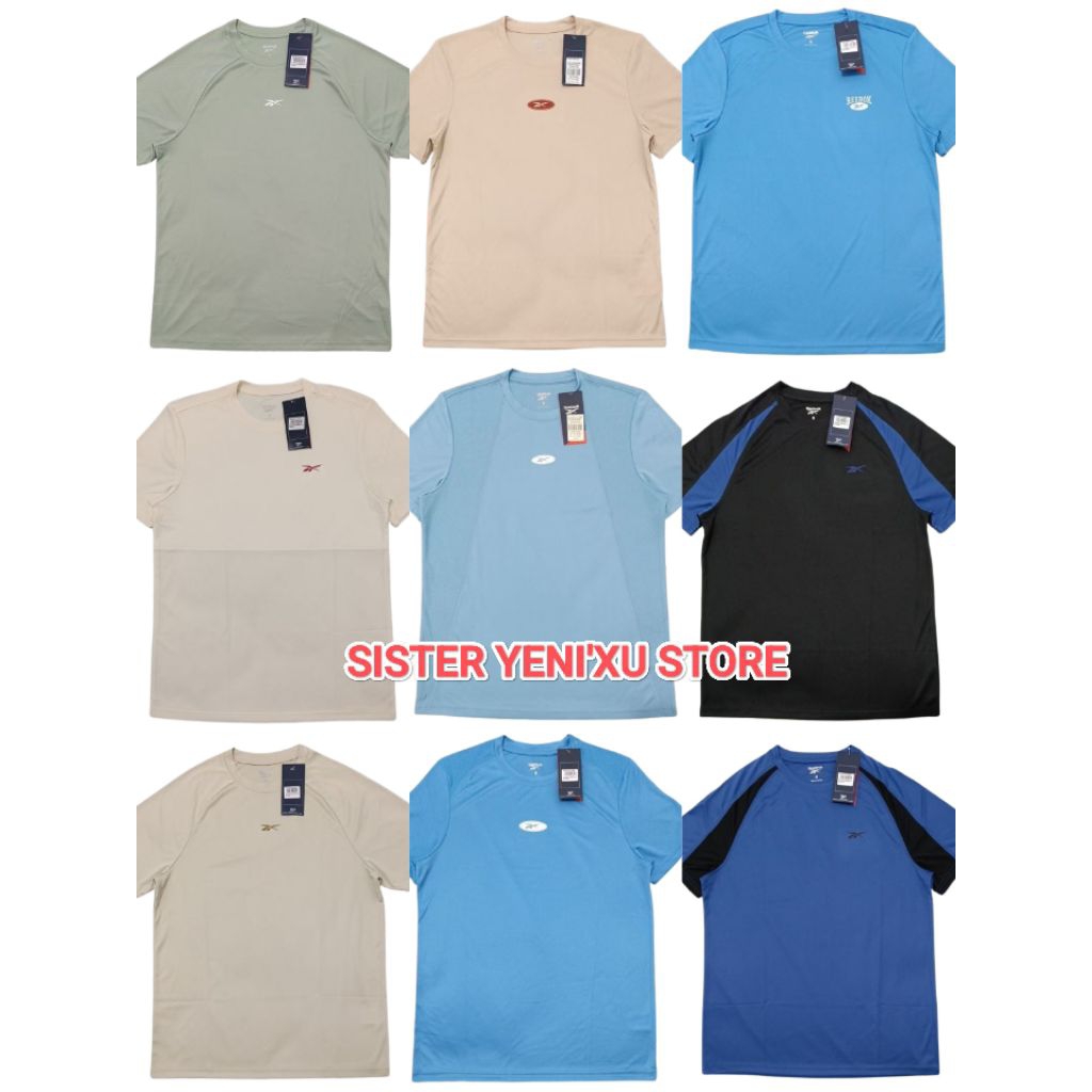 Kaos Reebok Pria Sports Dryfit Tshirt Men