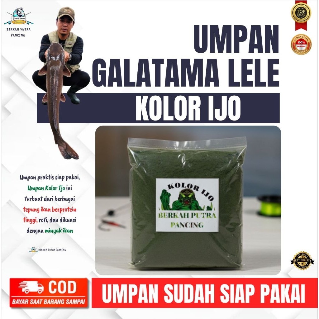 Umpan mancing Galatama lele kolor ijo gacor sudah siap pakai
