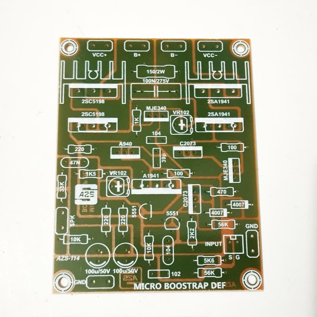 PCB Power Amplifier MICRO BOSTRAP DEF AZS-114 MICRO BOSTRAP DEF