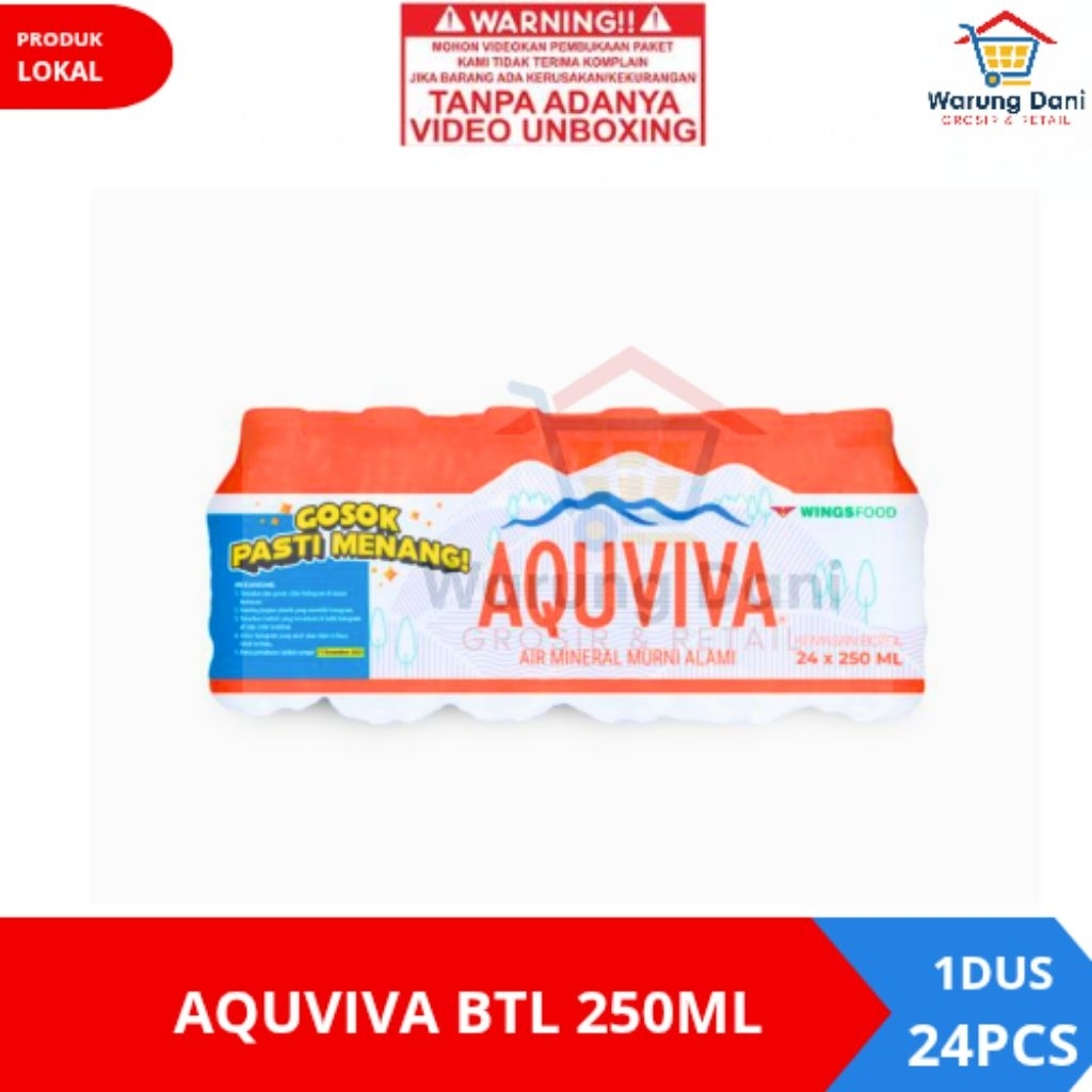 Aquviva Botol Air Mineral Botol 250ml - 1Dus
