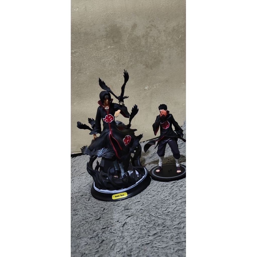 action figure uchiha itachi dan uchiha obito pajangan naruto