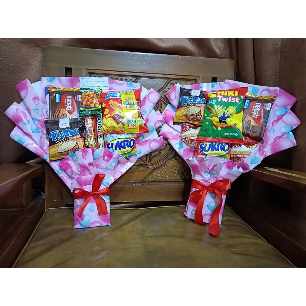 Buket dari Kertas Kado bisa untuk Valentine