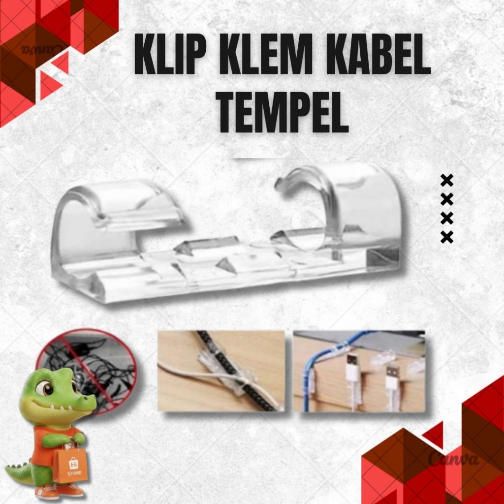 KLIP KLEM KABEL TEMPEL DINDING