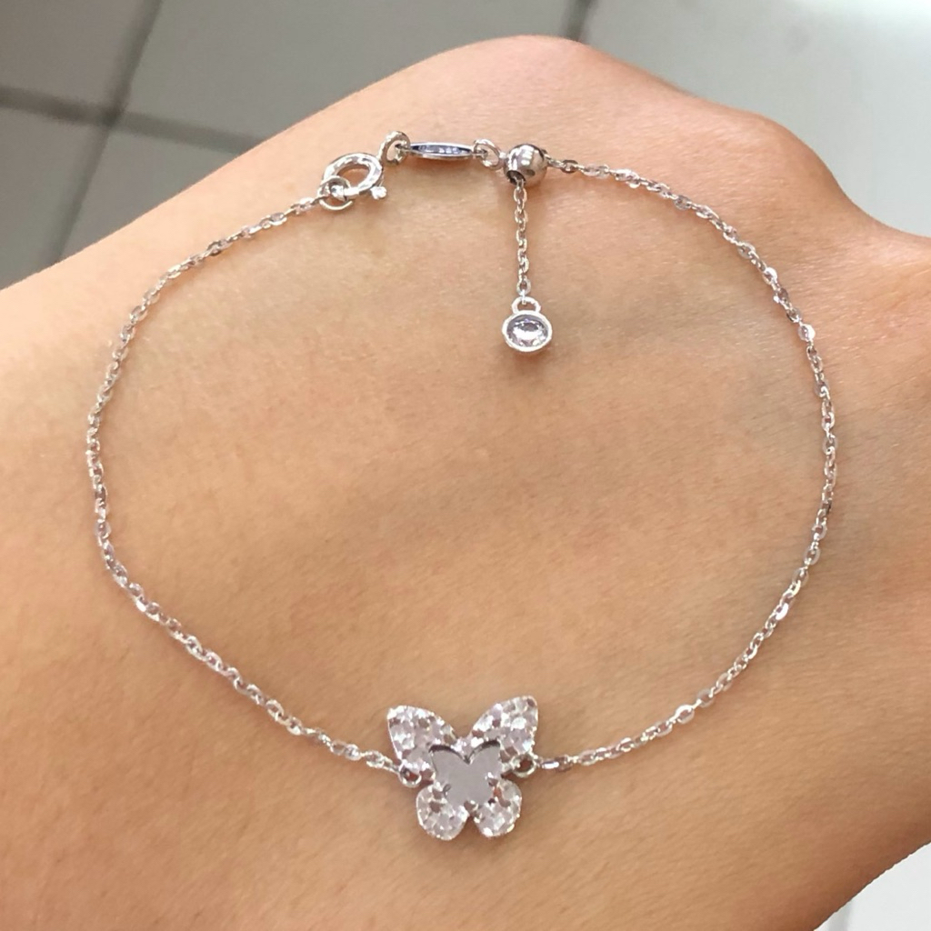 MA16- GELANG SERUT KUPU PUTIH 1.38GR KADAR 375 PANJANG 15-18CM UBS