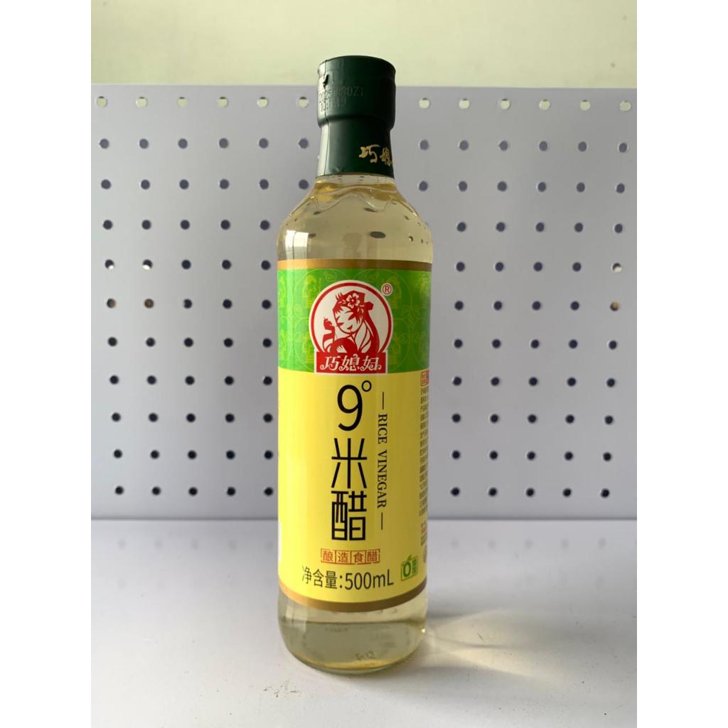 Cuka Beras Rice Vinegar 500ml Asam Segar Fermentasi Premium Qiao Xi Fu 9 Du Mi Cu