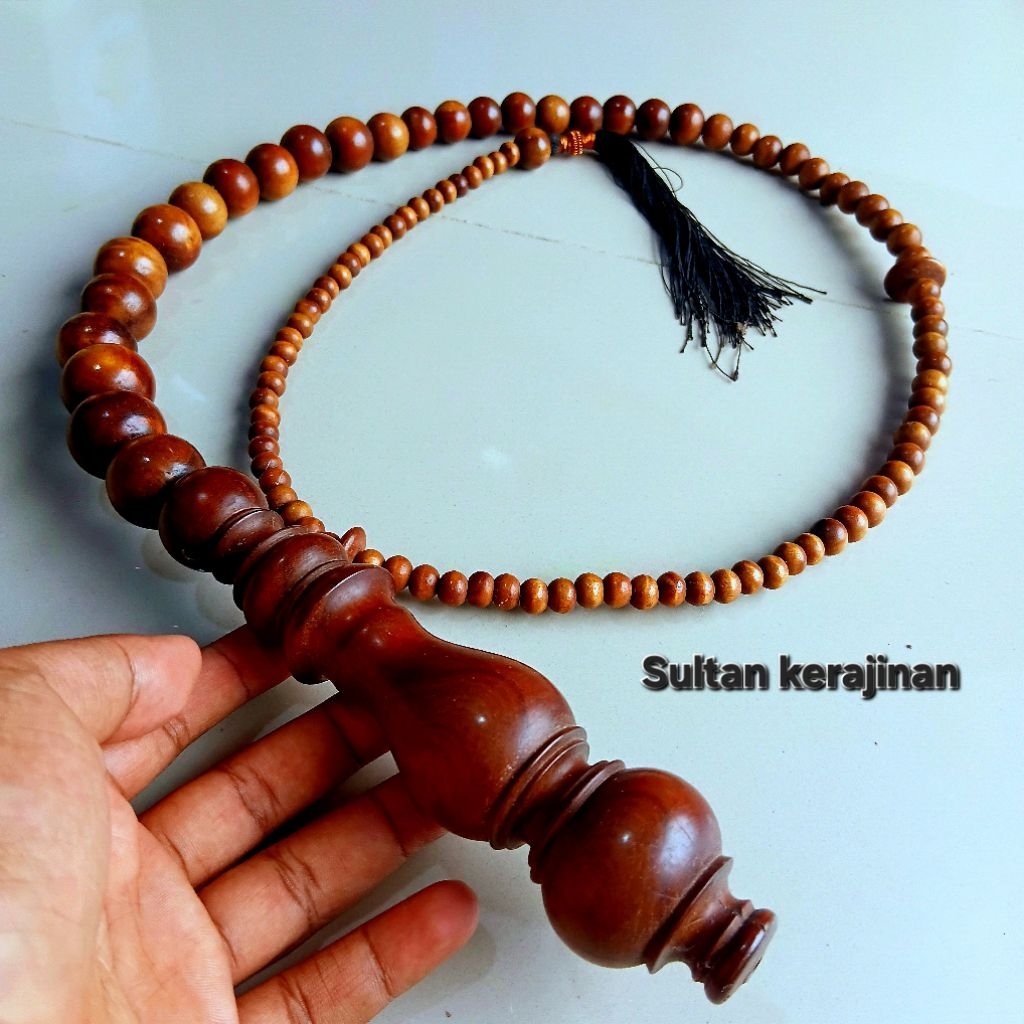 Cemeti tasbih amarasuli pajangan koleksi pribadi hiasan bahan kayu stigi original bisa COD