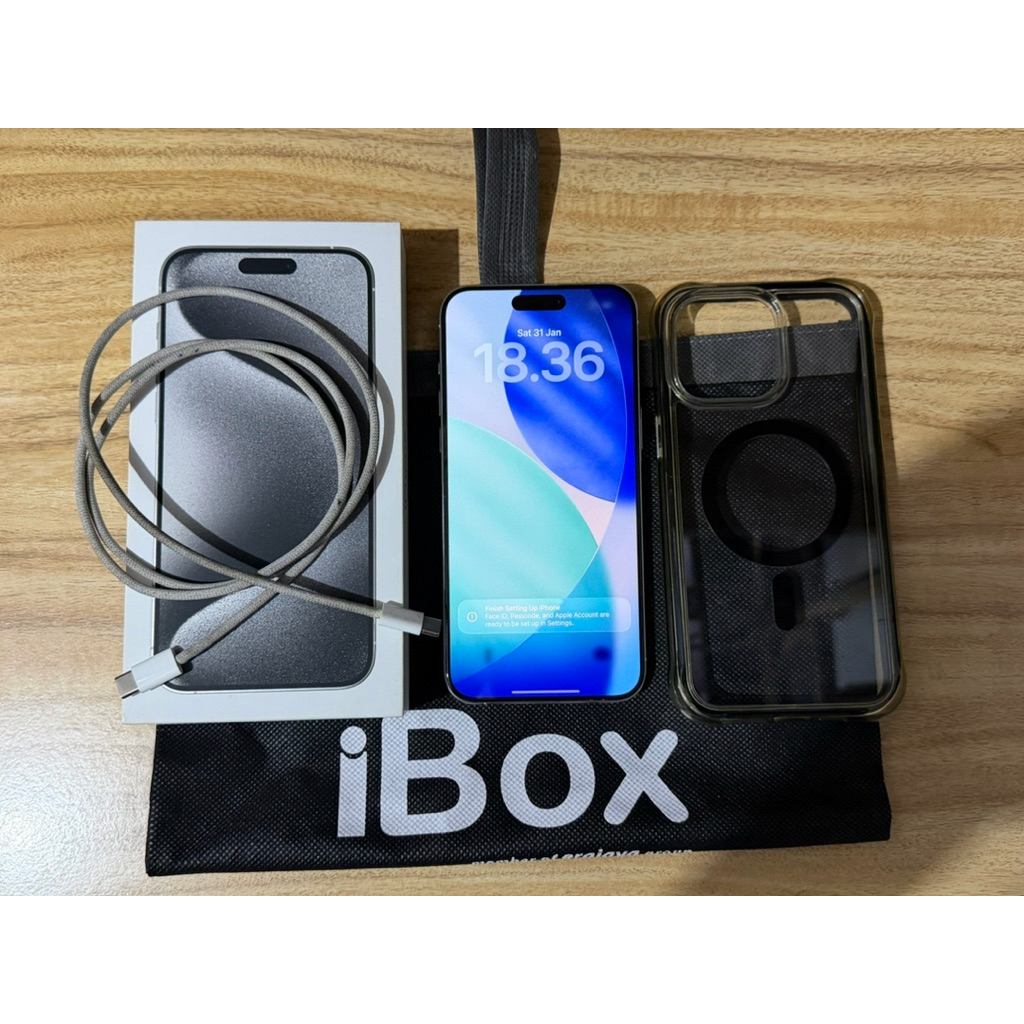 SECOND - IPHONE 15 PRO MAX SILVER 256GB MULUS 99% EX IBOX INDONESIA BH 84%
