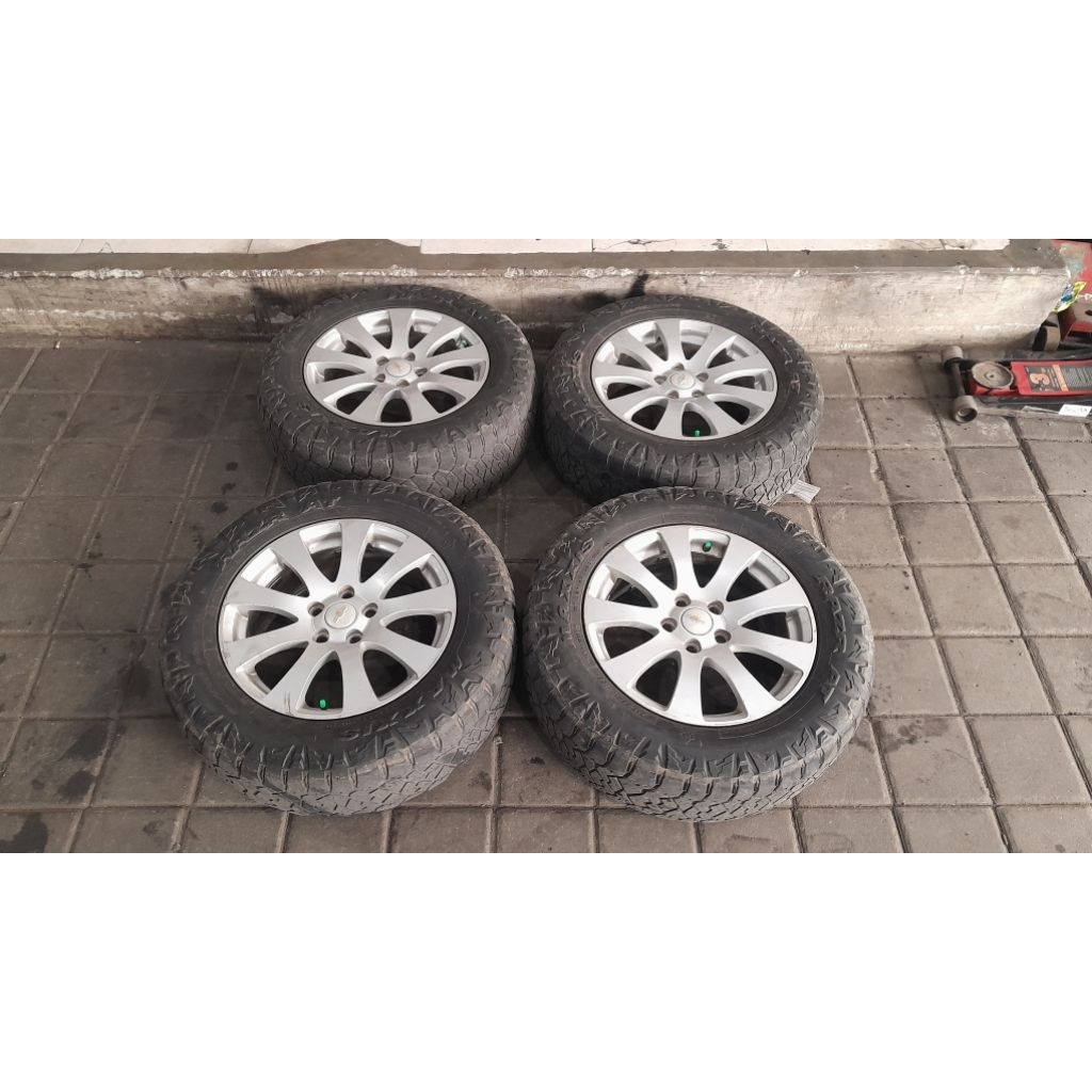 Velg bekas mobil oem copotan captiva ring 17 lebar 7 baut 5x114.3 velg only