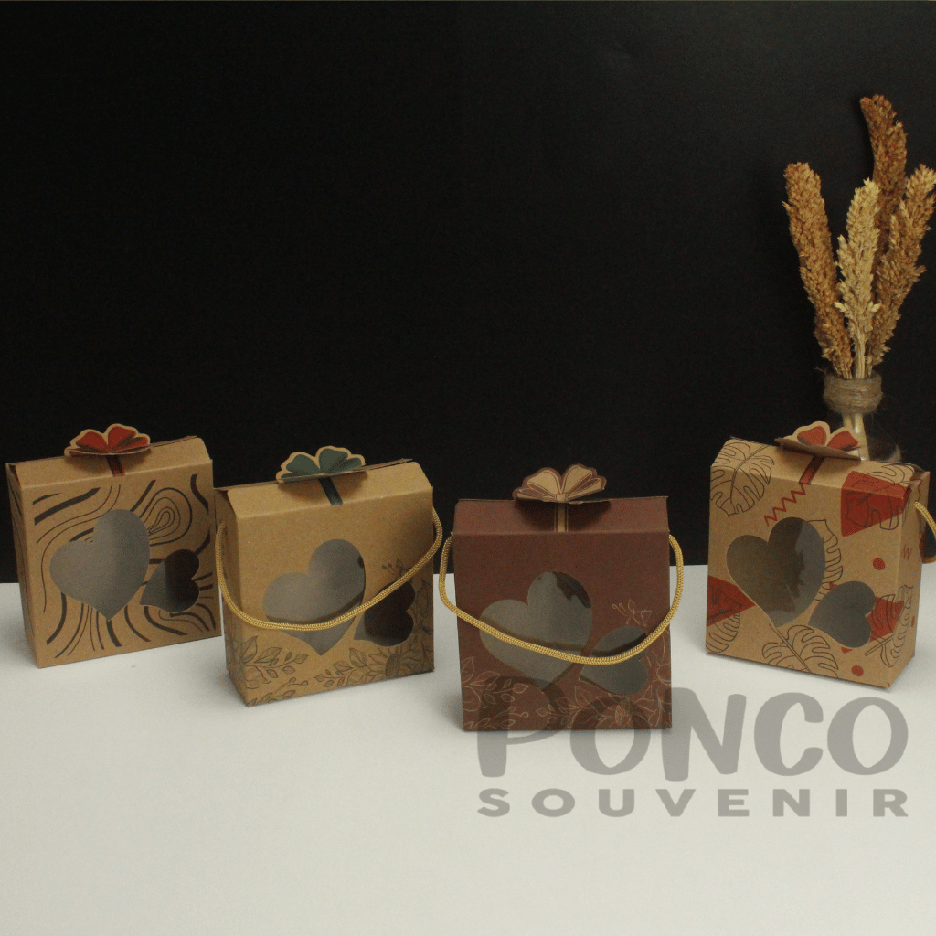 50 Pcs Box Kemasan Mangkok Rustic/ Kraft 10 x 4.5 Cm