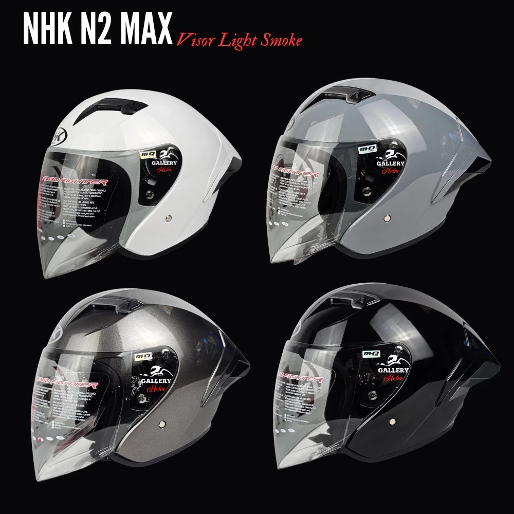 HELM NHK N2 MAX / HELM HALF FACE NHK N2 MAX SOLID ORIGINAL SNI TERBARU