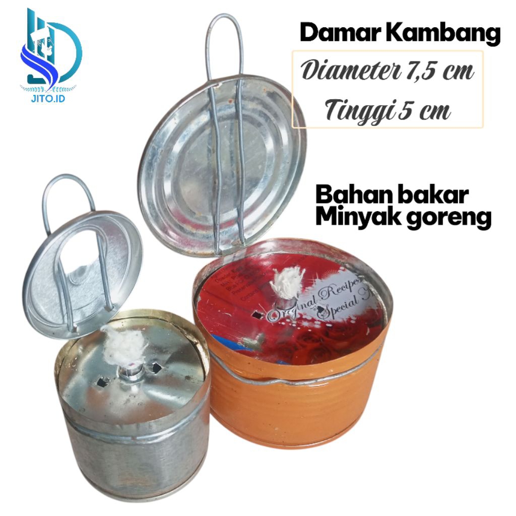 Damar Kambang aluminium lampu minyak aluminium