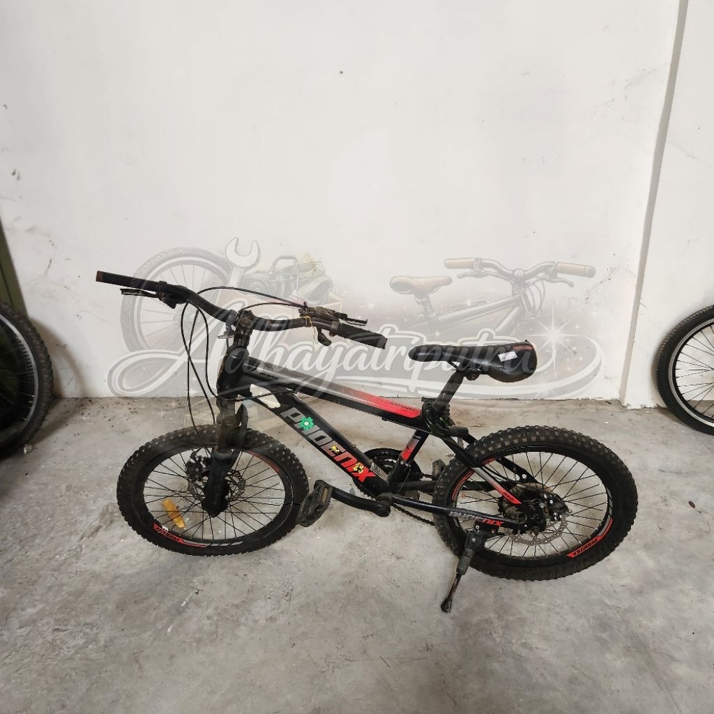 31126MPB241305 SEPEDA SECOND MTB 20 PHOENIX BLACK seperti foto apa adanya tidak garansi